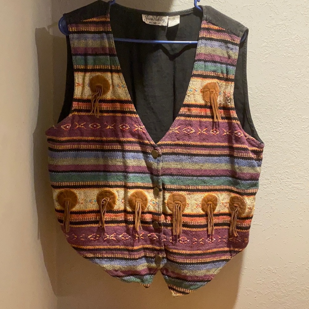 vintage fringe vest